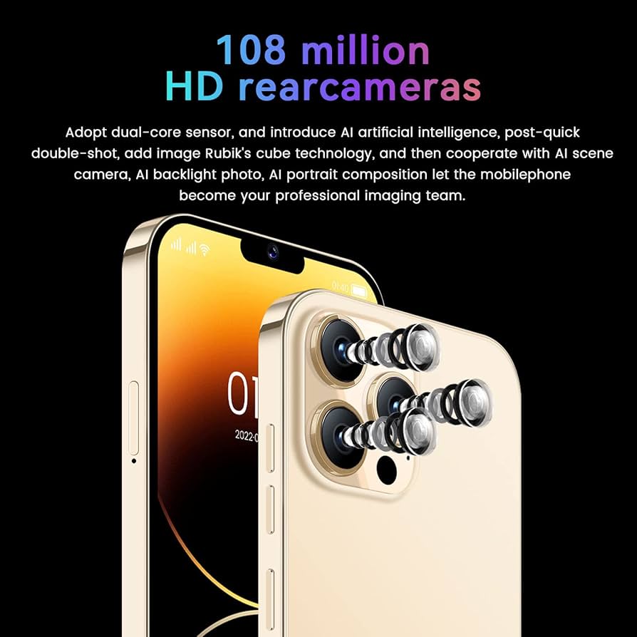 Amazon | I 14 Pro Max 4 Gスマートフォンロック解除、16 GB、48